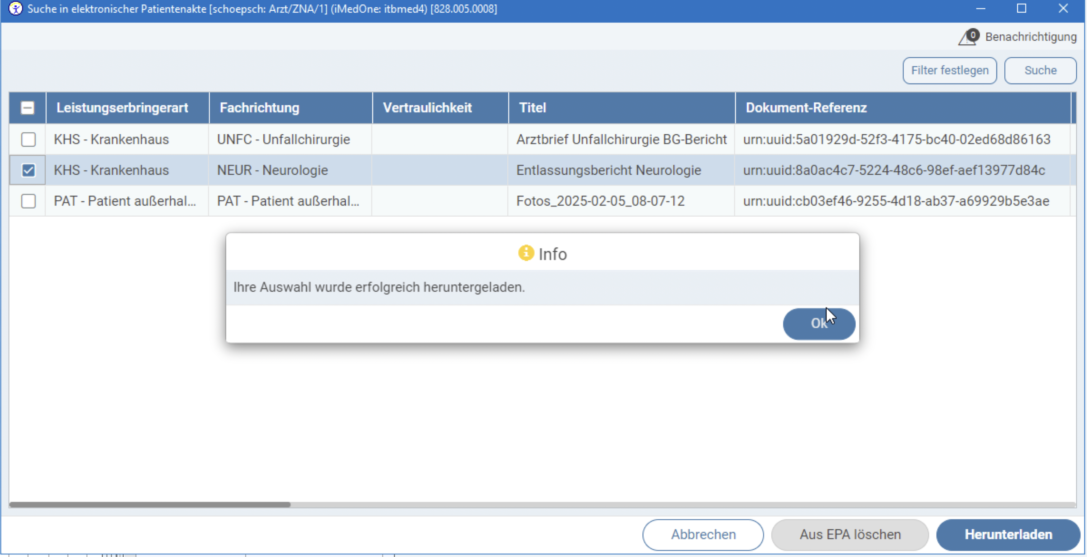 Dokumente in meiner ePA